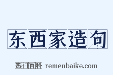 东西家造句是什么意思的图片